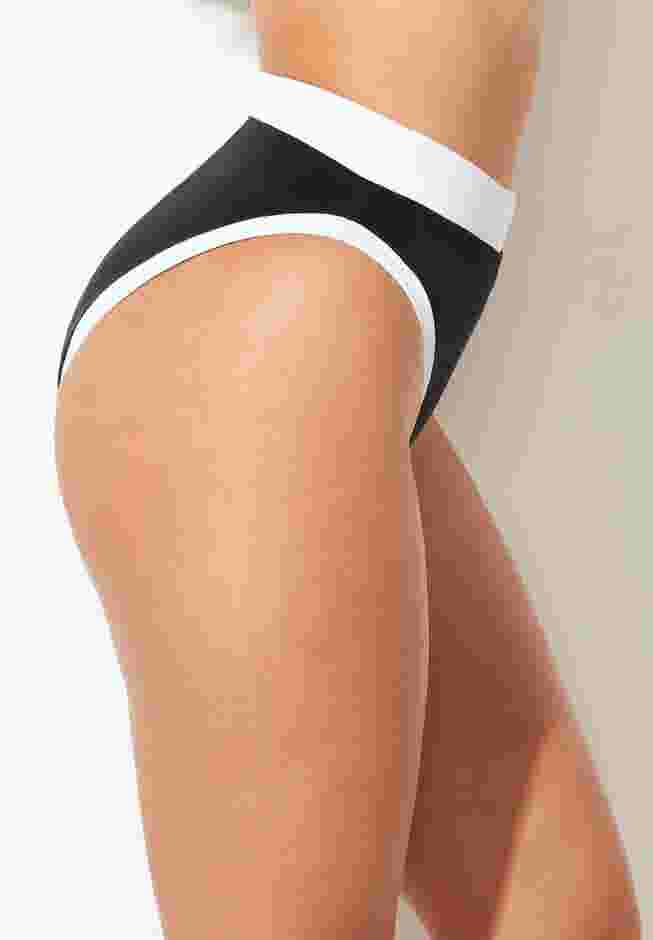 Colorblock High Leg Bikini Bottom image number 2