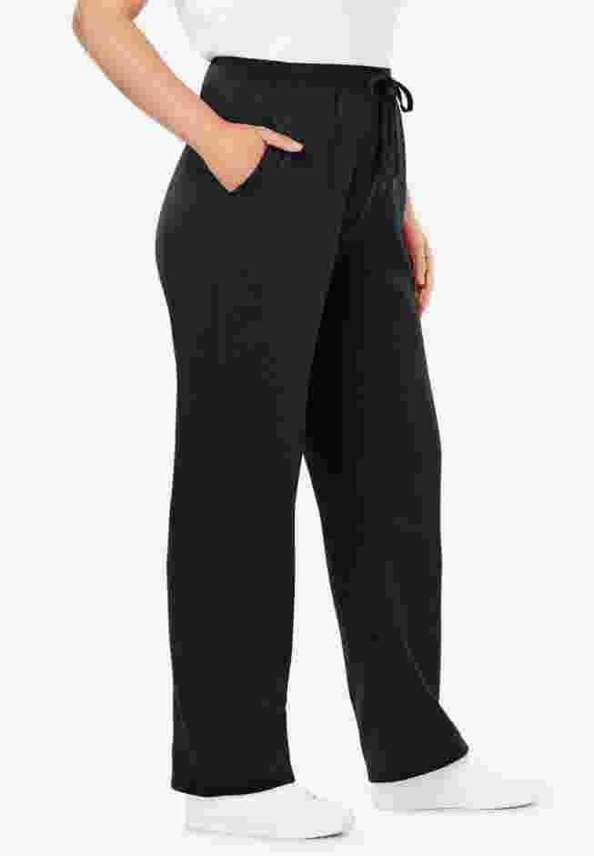 Womens Plus-Size Better-Fleece Pull-On Drawstring Sweatpants image number 2