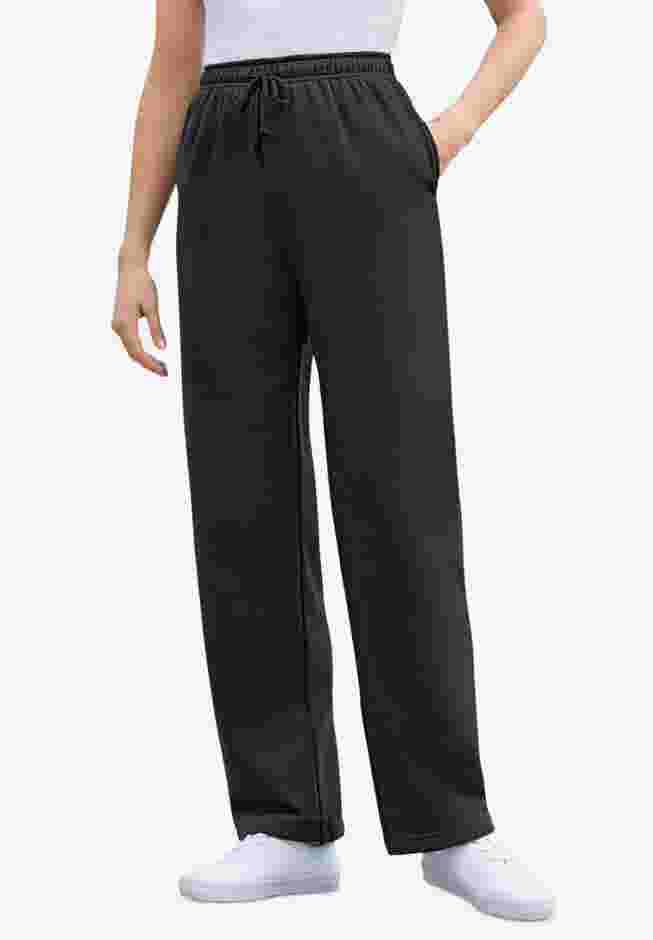 Womens Plus-Size Better-Fleece Pull-On Drawstring Sweatpants image number 0