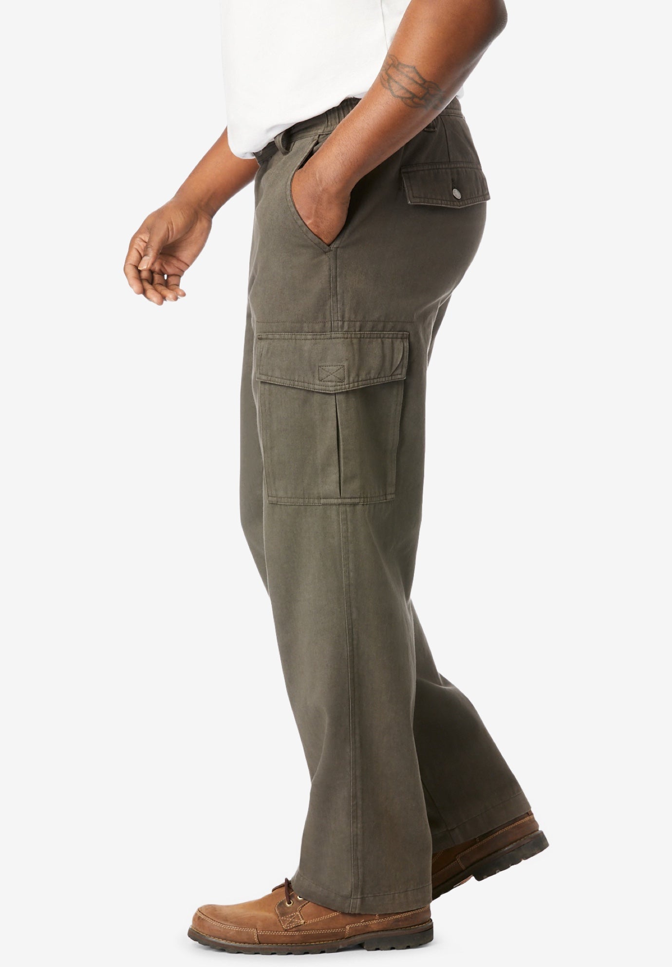 Renegade Side-Elastic Waist Cargo Pants image number 2