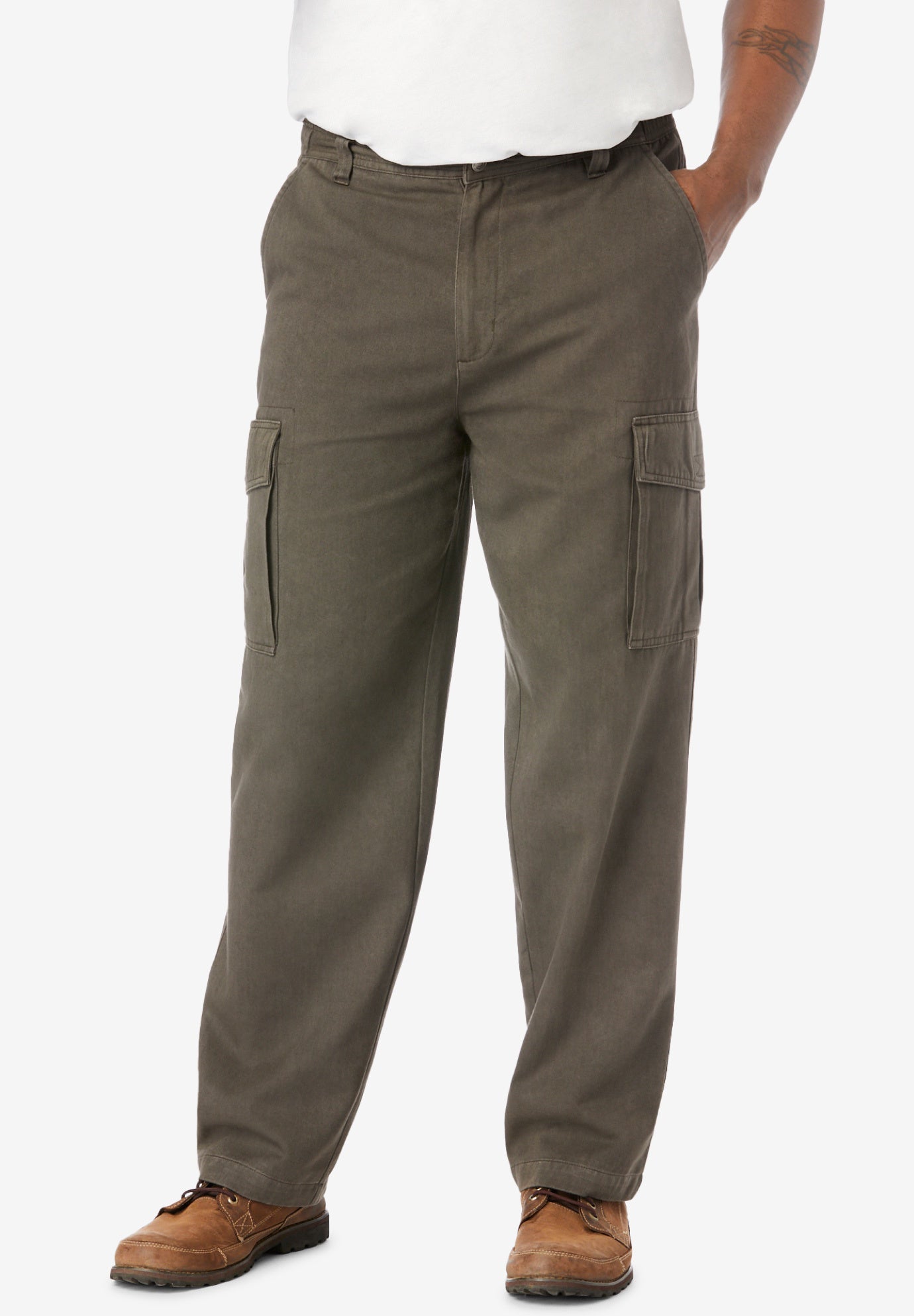 Renegade Side-Elastic Waist Cargo Pants image number 0