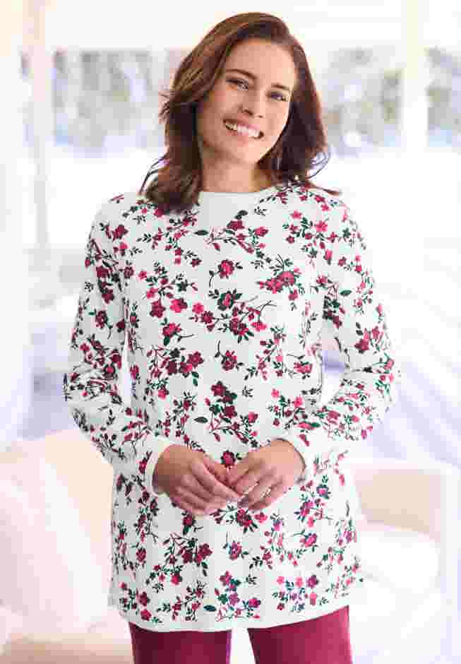 Ultra Soft Waffle Thermal Sweatshirt image number 11