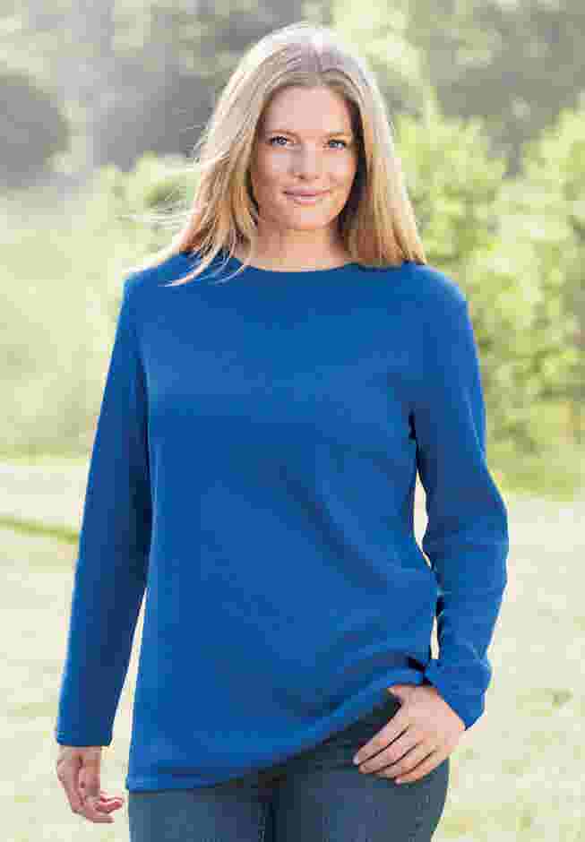 Ultra Soft Waffle Thermal Sweatshirt image number 4