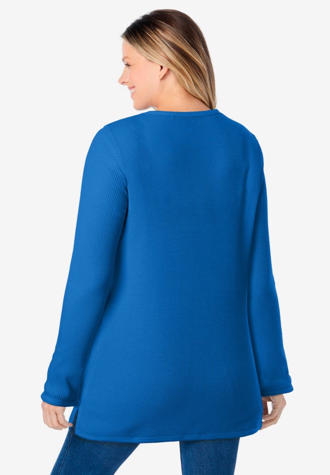 Ultra Soft Waffle Thermal Sweatshirt image number 5