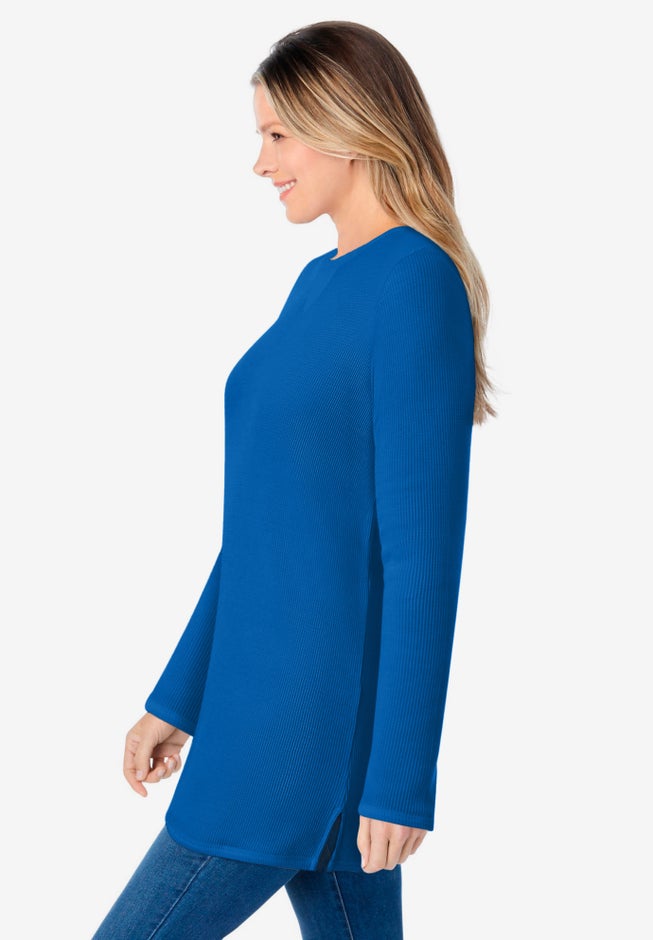 Ultra Soft Waffle Thermal Sweatshirt image number 6