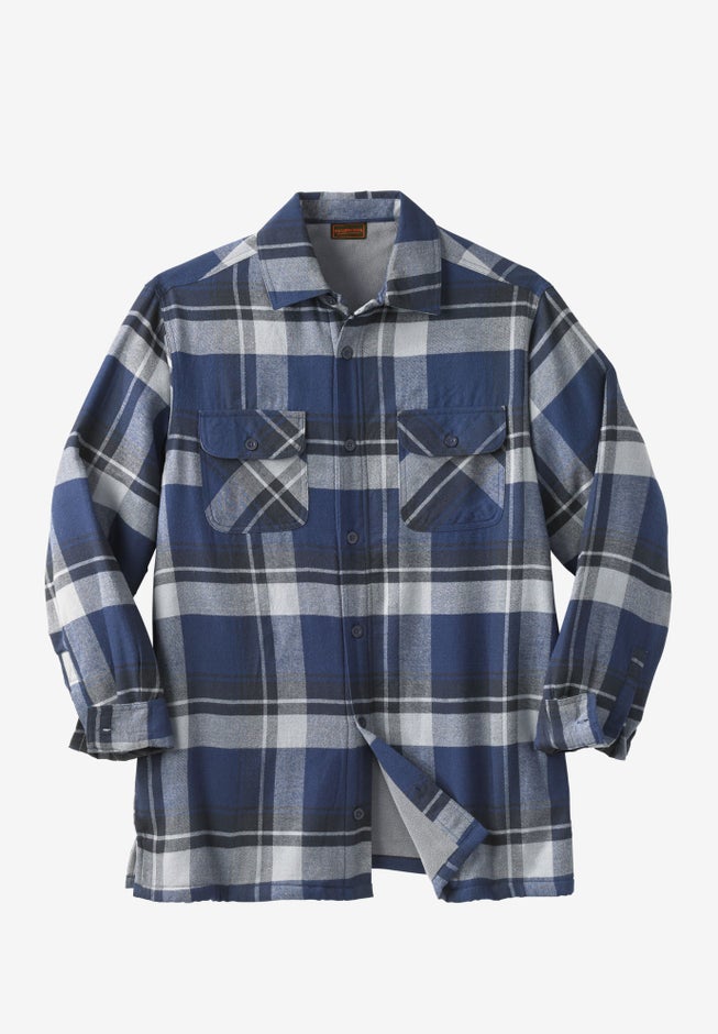 Fleece-Lined Flannel Shirt Jacket image number 0