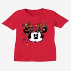 Disney Short Sleeve Crew Tee Red Mickey Lights image number null