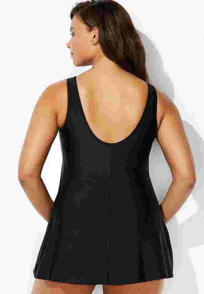 Mesh High Neck Swimdress image number 1
