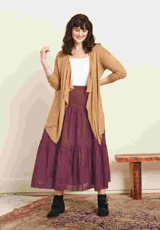 Tiered Crinkle Skirt image number 1