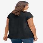 Twisted V-neck Tee image number null
