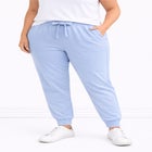 French Terry Drawstring Elastic Waistband Jogger image number null