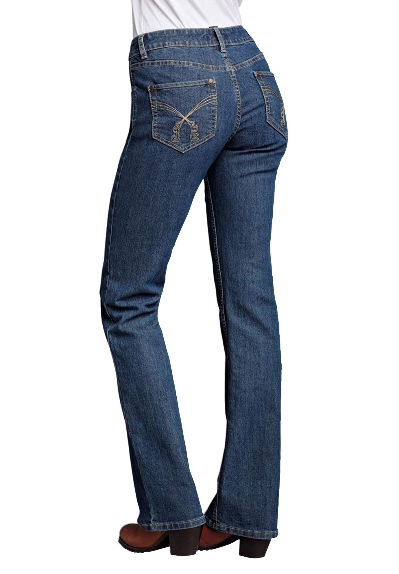 Mid-Rise 5-Pocket Stretch Bootcut Jean image number 1