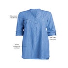 Breezy Cotton Henley Tunic image number null