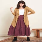 Draped Open Front Cardigan image number null