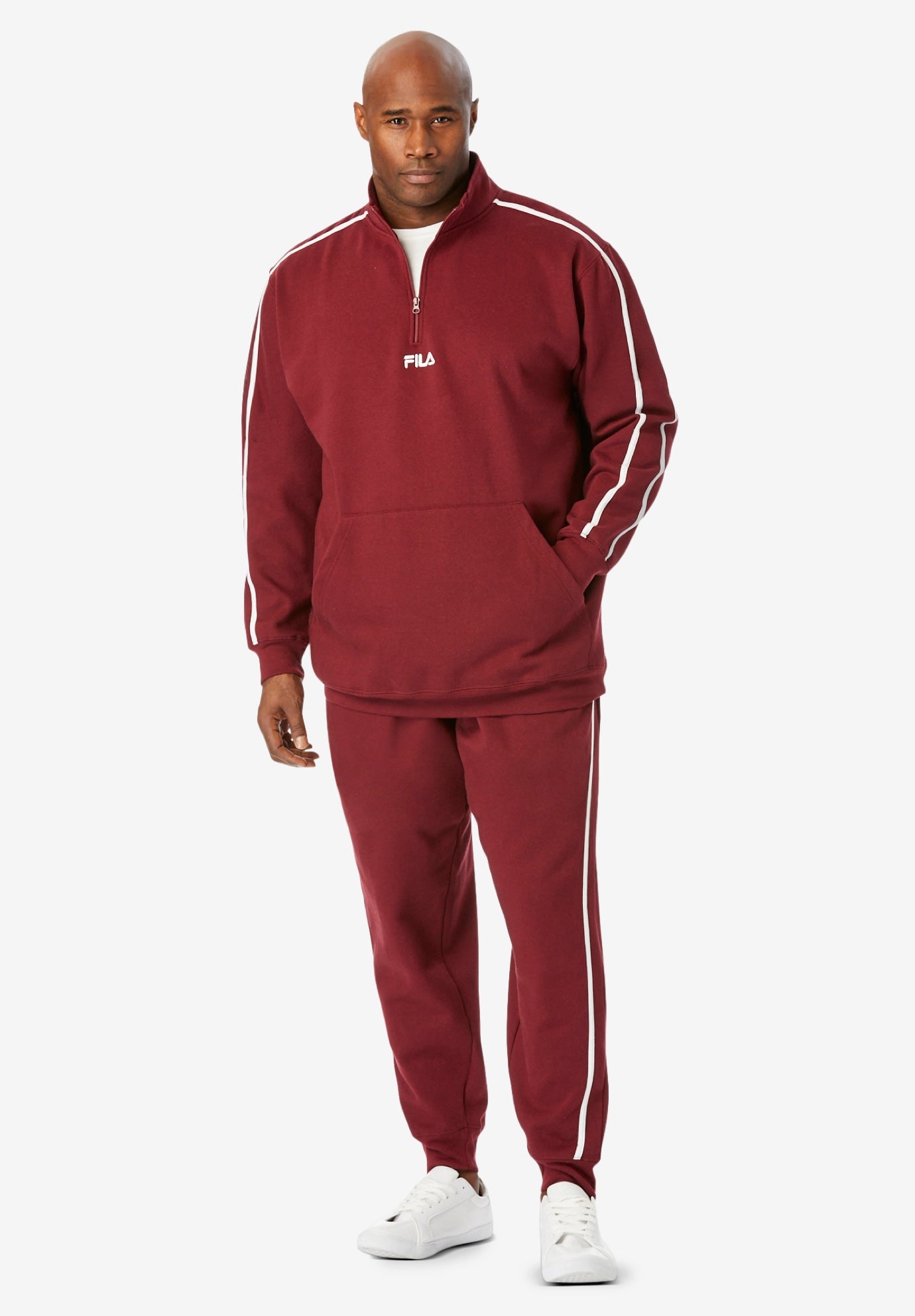 FILA&reg; Fleece 1/4 Zip Tracksuit image number 2