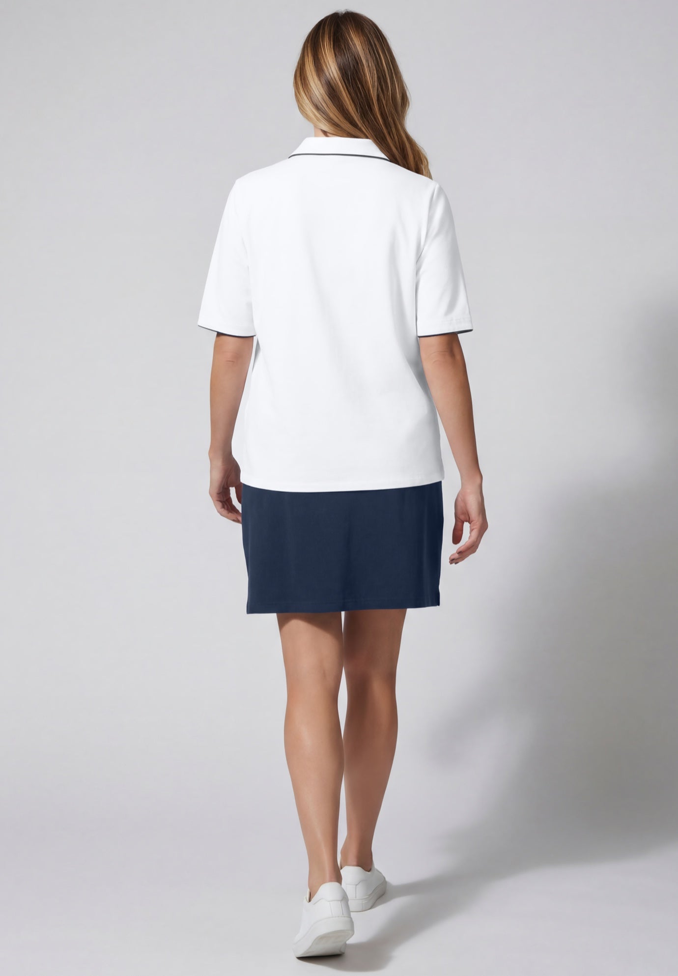 Stretch Cotton Polo Tee image number 3