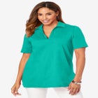 Stretch Cotton Polo Tee image number null