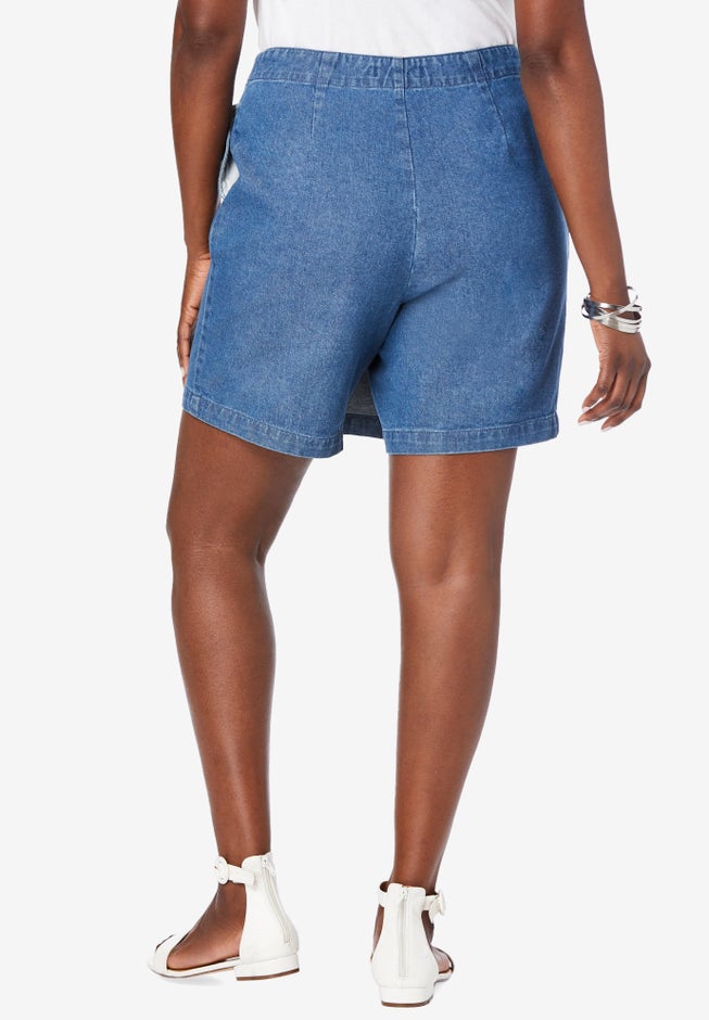 Classic Cotton Denim Skort image number null