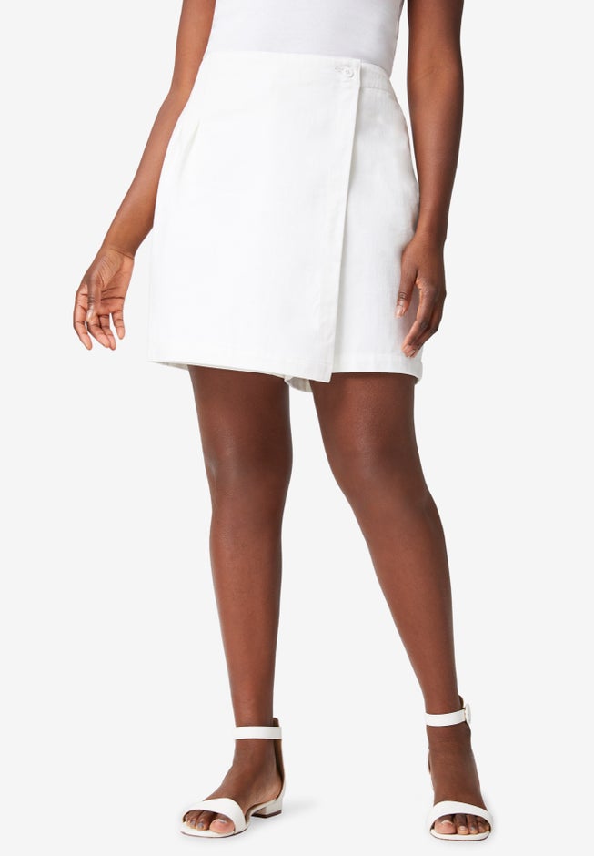 Classic Cotton Denim Skort image number null