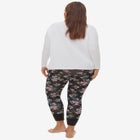 Rib Trim Sleep Leggings image number null