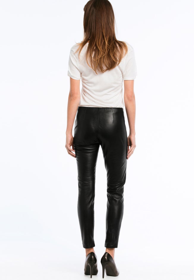 Skinny Leather Pants image number null