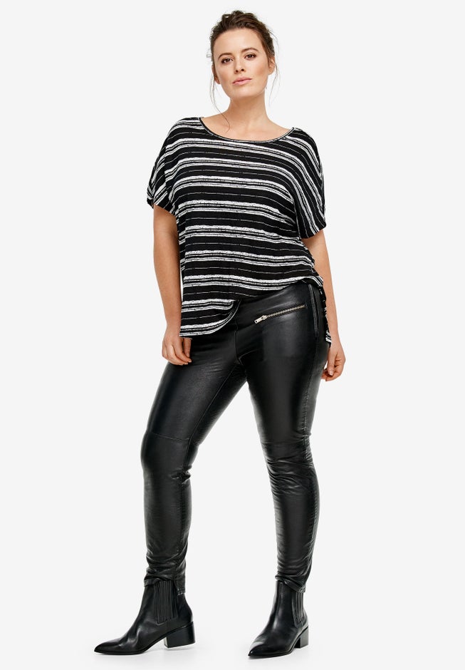 Skinny Leather Pants image number null