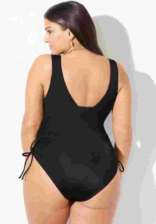 Adjustable V-Neck One Piece image number 1