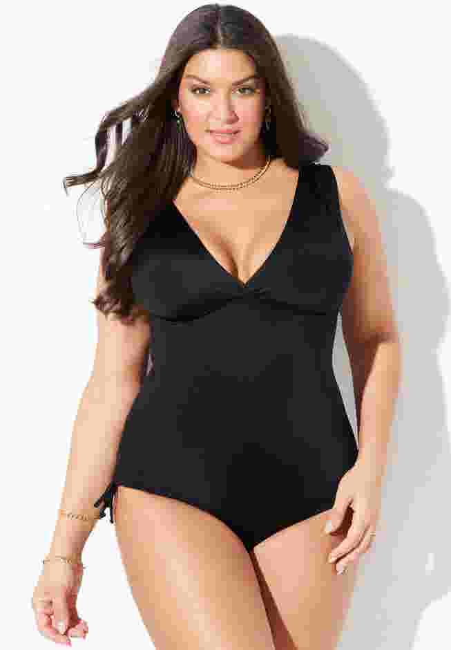 Adjustable V-Neck One Piece image number 5