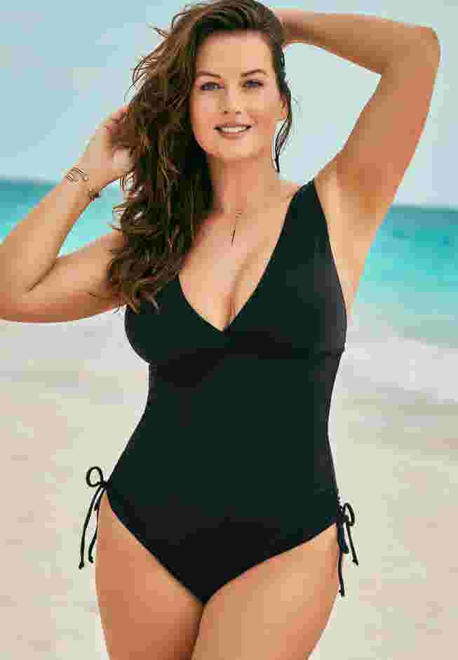Adjustable V-Neck One Piece image number 0