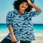 Sun Resistant Quarter Zip Swim Top image number null