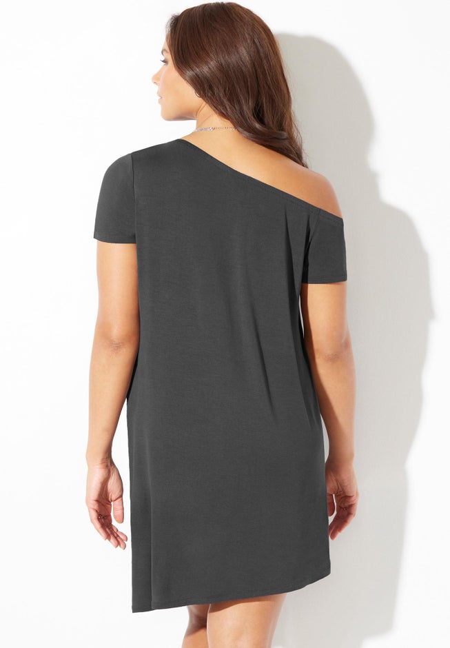 Asymmetrical Off The Shoulder Dress image number 1