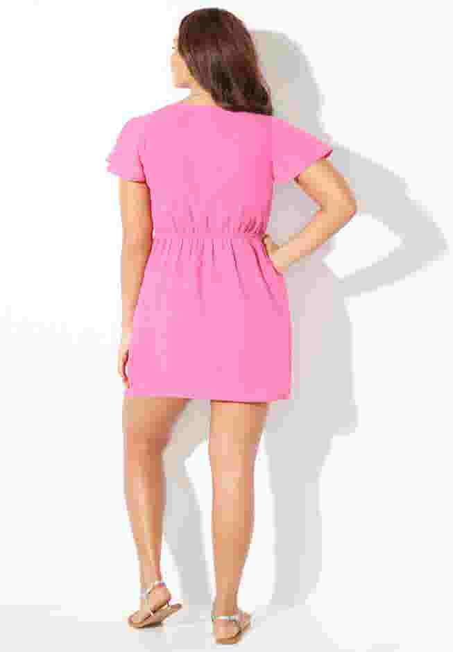 Button Front Flutter Sleeve Tunic image number 1