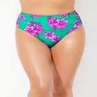 Side Shirred High Waist Swim Brief image number null