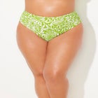 Side Shirred High Waist Swim Brief image number null