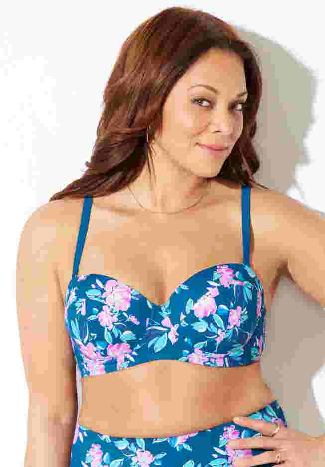 Puff Sleeve Underwire Bikini top image number 3