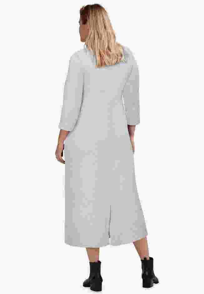 Three-Quarter Sleeve Knit Maxi Dress image number 1
