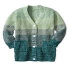 Ombre Shaker Cardigan Sweater image number null