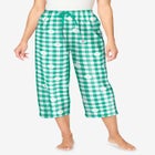 Woven Sleep Capri Pant image number null