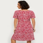 Short Sleeve Fit & Flare Knit Dress image number 1