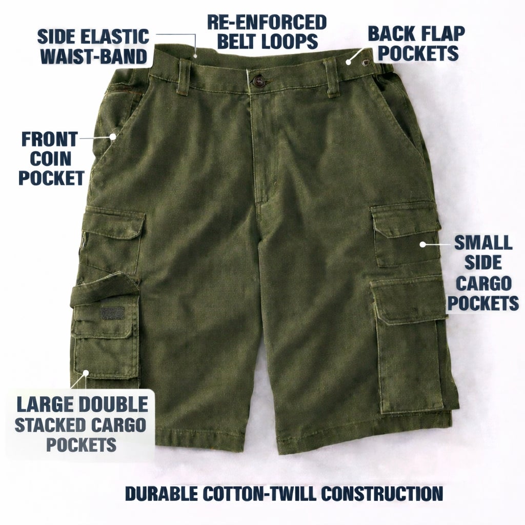 Ranger 12" Stacked Cargo Pocket Shorts image number 0