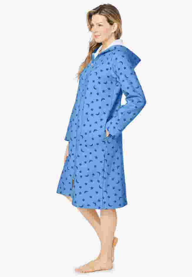 Short Hooded Sweatshirt Robe image number 3