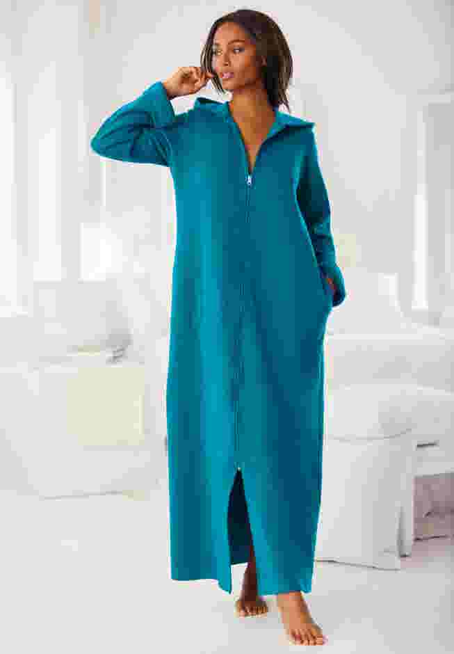 Short Hooded Sweatshirt Robe image number 7