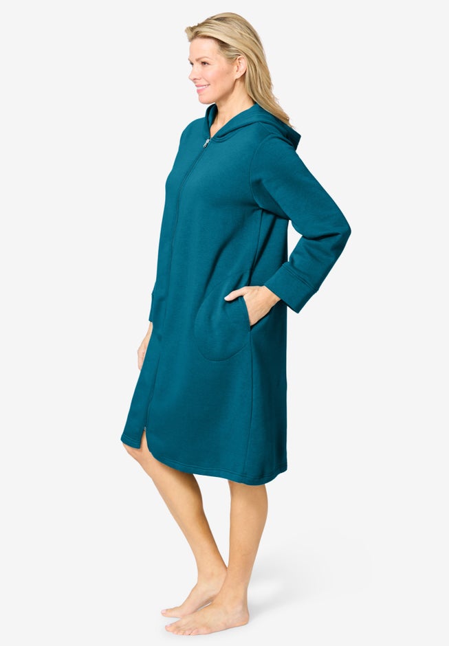 Short Hooded Sweatshirt Robe image number 2