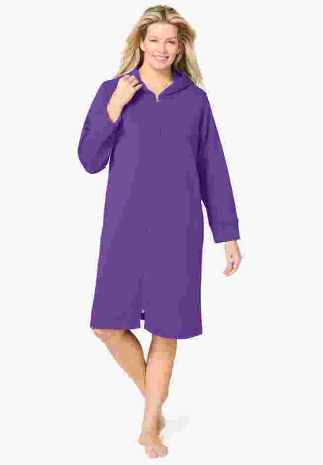 Short Hooded Sweatshirt Robe image number 0