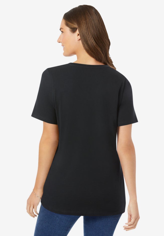 Perfect Short-Sleeve V-Neck Tee image number 2