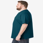 Heavyweight Short-Sleeve Henley Shirt image number null