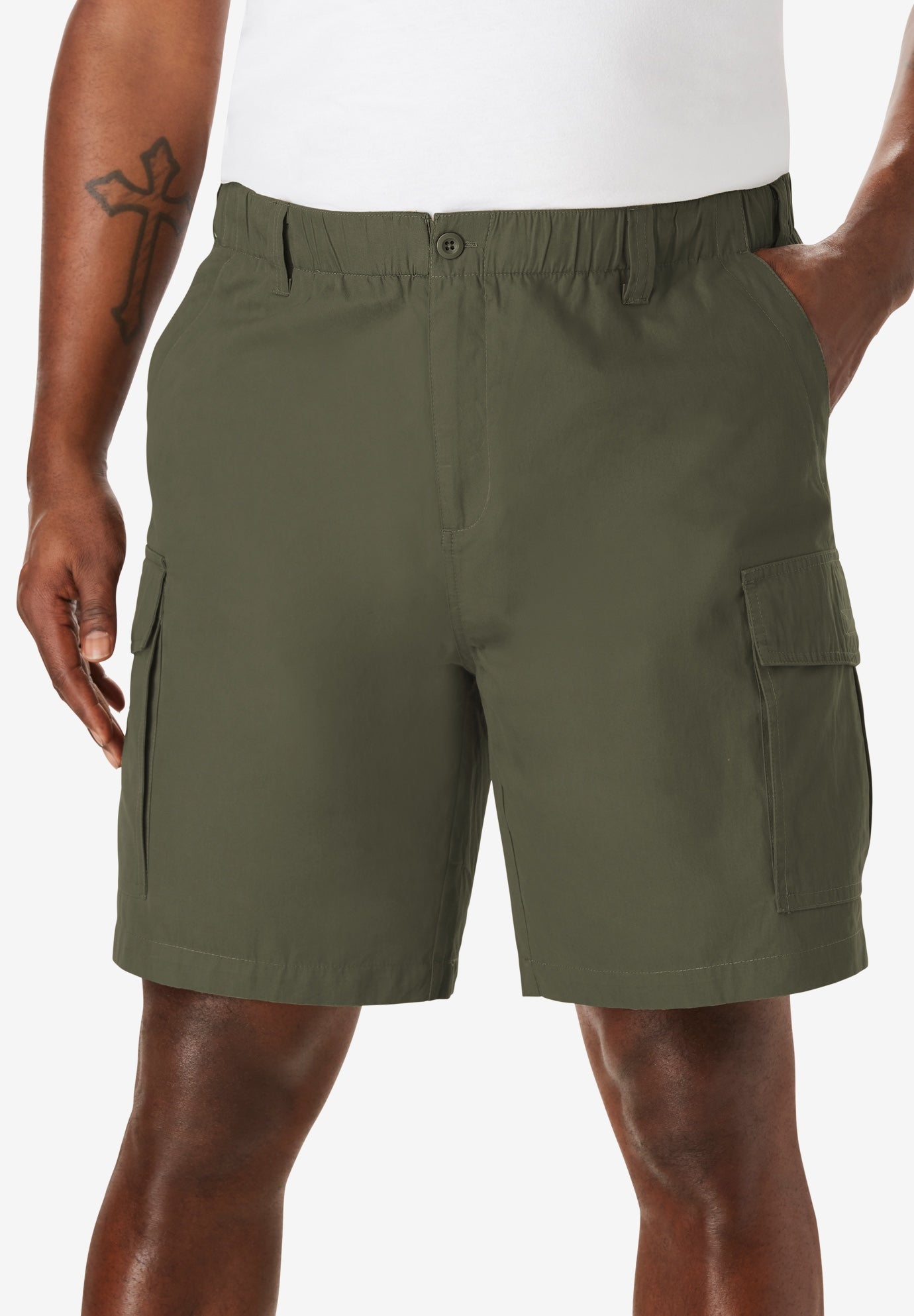 8" Moisture Wicking Cargo Shorts image number 3