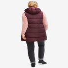 Long Hooded Puffer Vest image number null