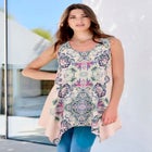 Plus Size Handkerchief Hem Tunic Tank Top image number 0