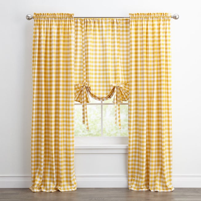 Buffalo Check Tie-Up Window Shade image number null